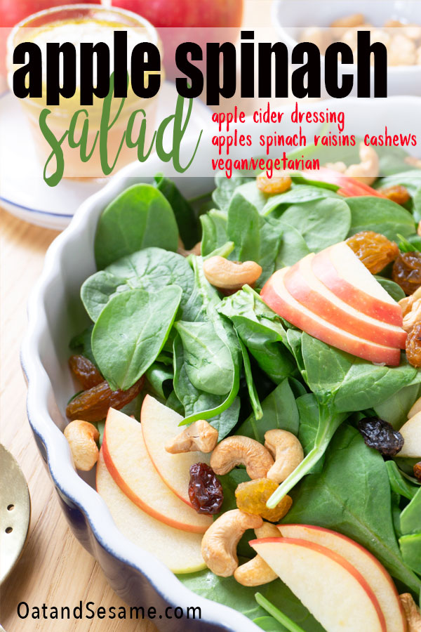 spinach salad with apples