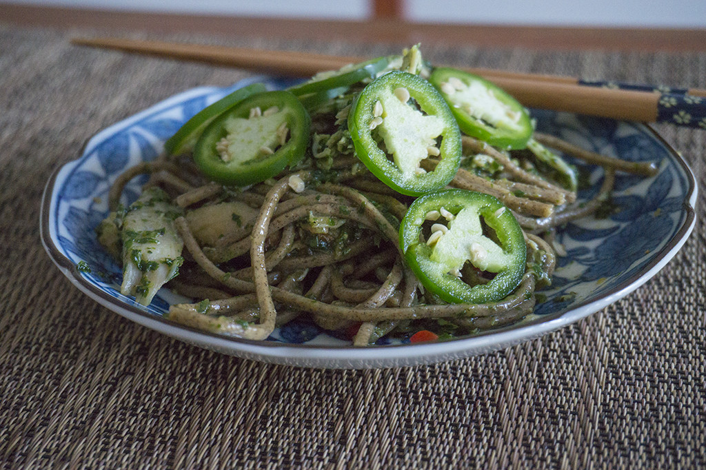 Creamy Spicy Sesame Soba - CJ Eats Recipes