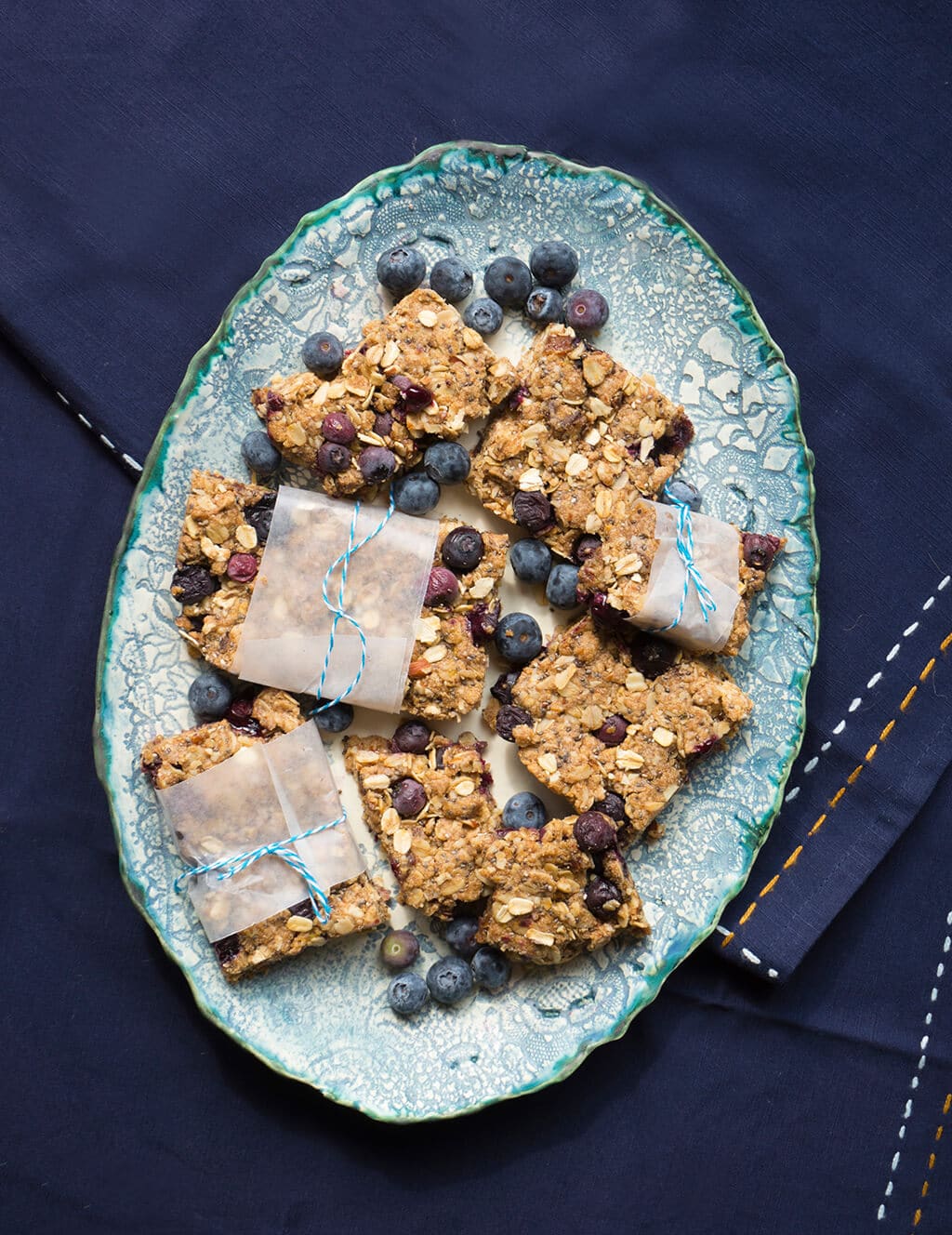 Vegan Blueberry Oat Bars