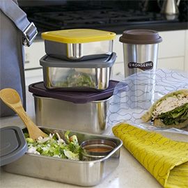 pack your lunch in reusable containers