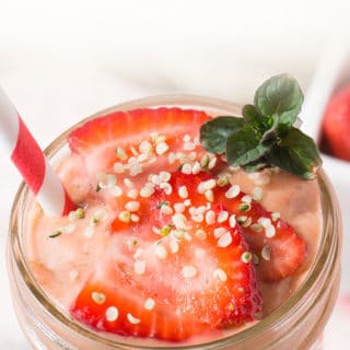 Moroccan Mint Strawberry Smoothie