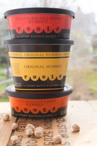 Stack of Roots Hummus flavors