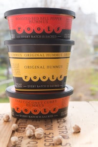 Stack of Roots Hummus flavors