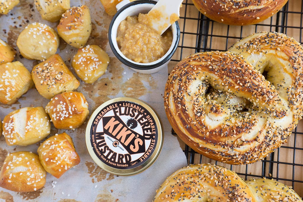 Everything Bagel Soft Pretzels overhead