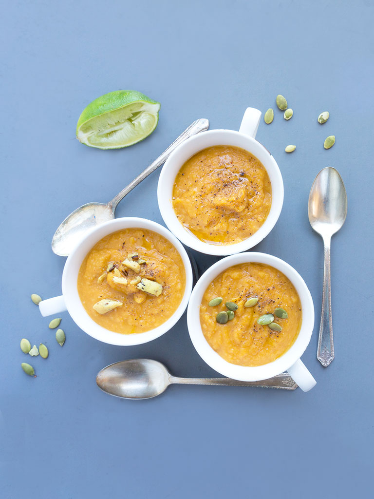 Thai Sweet Potato Soup in mugs