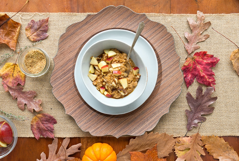 Maple Pumpkin Oatmeal overhead