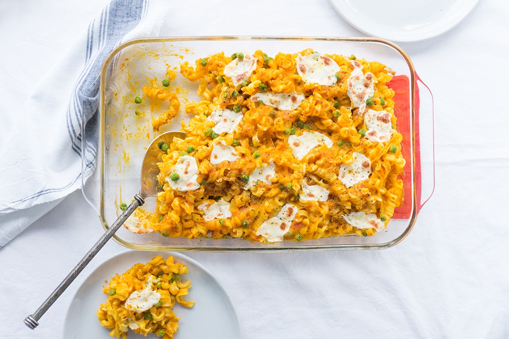 Butternut Squash Pasta Sauce in baking dish