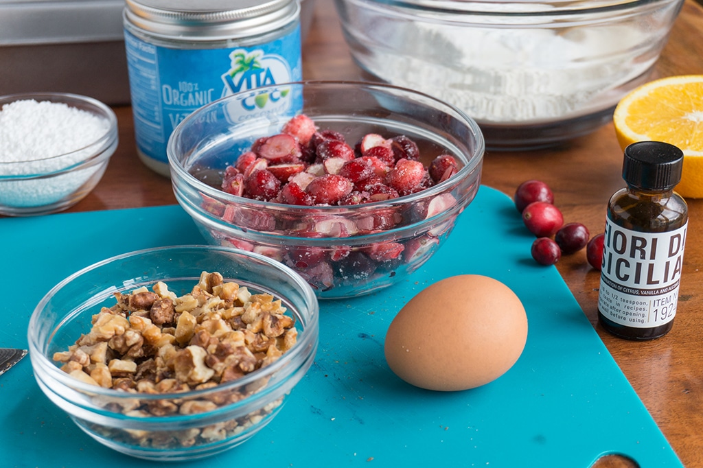 ingredients in bowls