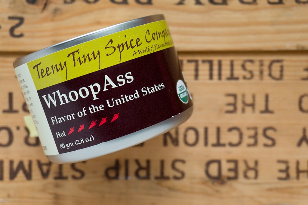 Teeny Tiny Spice Company can of Whoop Ass