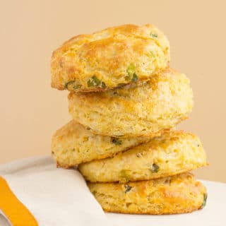 White Cheddar Chipotle Cornmeal Biscuits | Recipe at OatandSesame.com