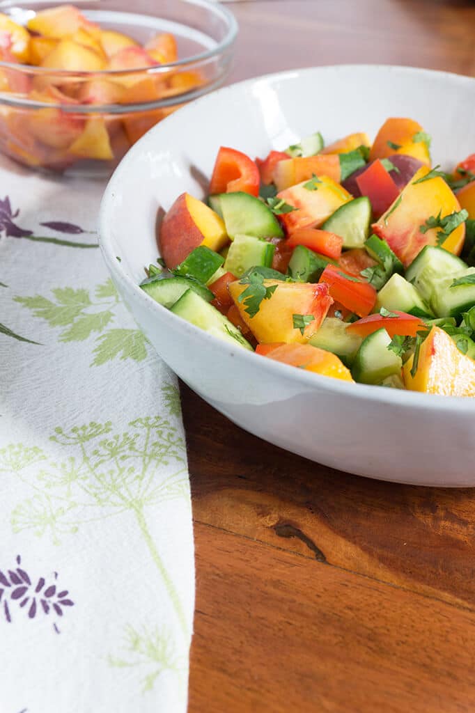 salad in bowl vertical