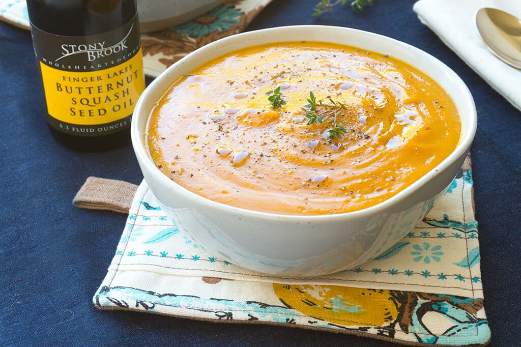 Butternut Squash Soup in a bowl