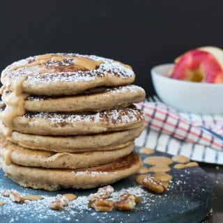 Stack of apple pancakes