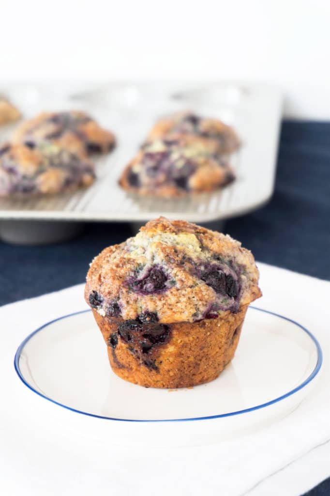 Amazing Vanilla Blueberry Muffins - Oat&Sesame