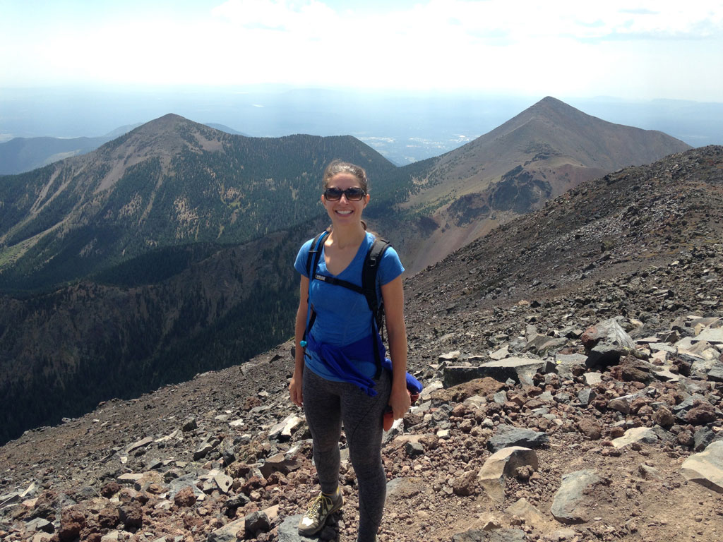 Emily on top of Mt. Humphrey, Flagstaff, AZ