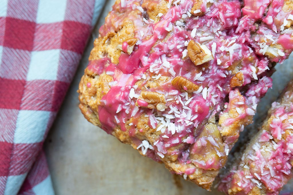 Close up - Rhubarb Hummingbird Bread