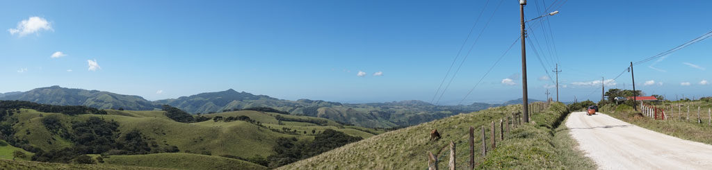 panoramic vista driving to Monteverde, Costa Rica