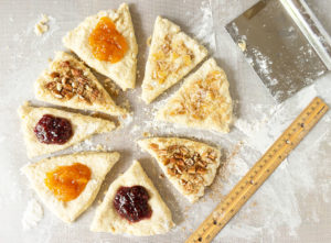 Scones cut and with toppings - How to make perfect scones