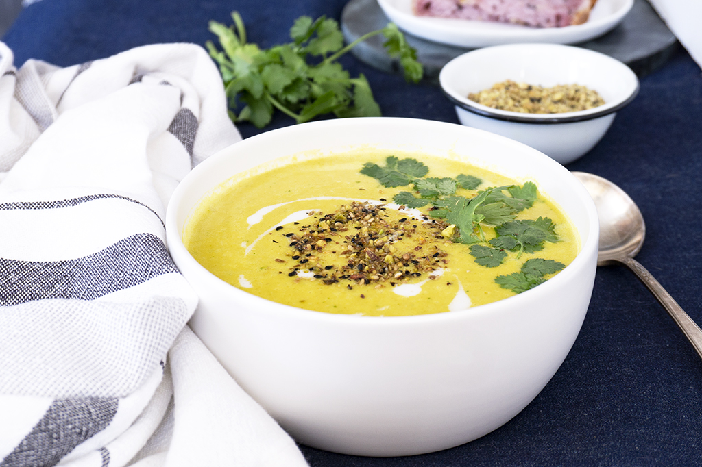 Mulligatawny Soup in a bowl